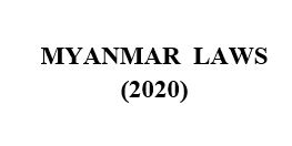 2020 Myanmar Laws