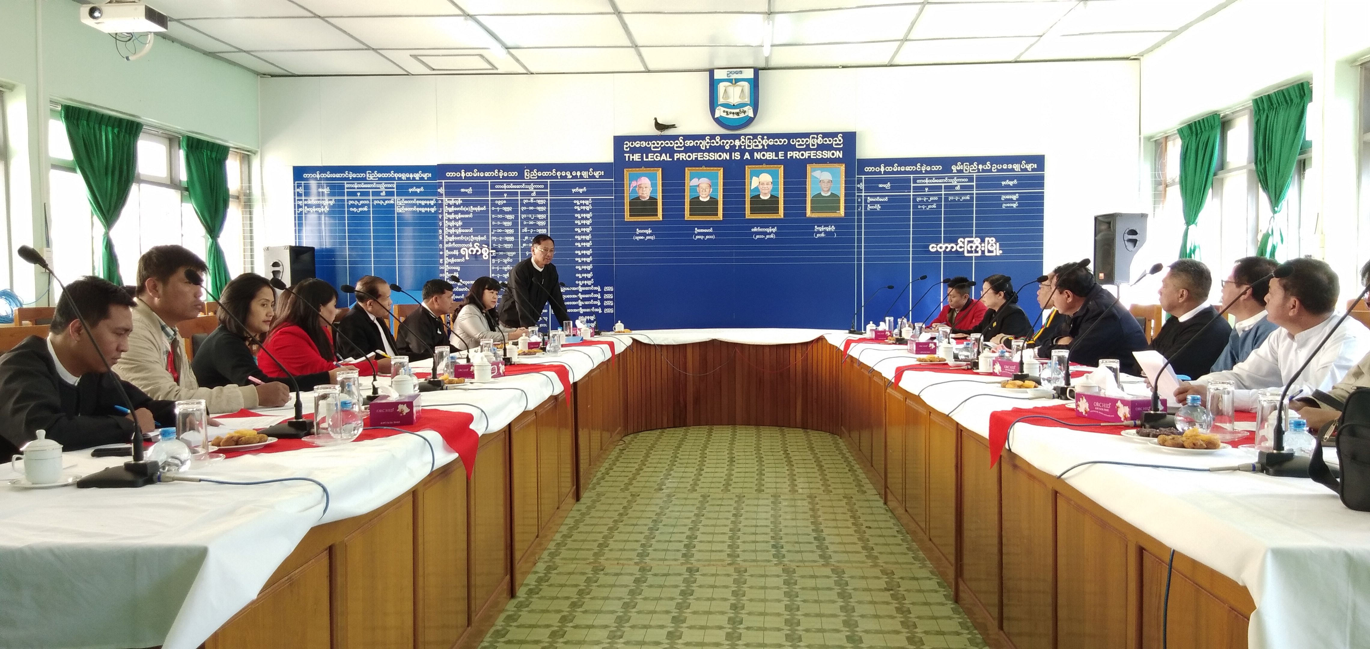 ရှမ်းပြည်နယ်ဥပဒေချုပ်ရုံး တရားဥပဒေစိုးမိုးရေးဌာနနှင့် တရားမျှတမှုဆိုင်ရာလုပ်ငန်းများ ပေါင်းစပ်ညှိနှိုင်းရေး အဖွဲ့ခွဲ၏ ၂၀၁၉ ခုနှစ် လုပ်ငန်းညှိနှိုင်းဆွေးနွေးပွဲ ကျင်းပပြုလုပ်