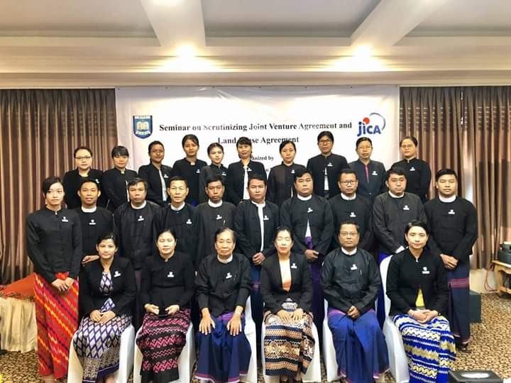 ‘‘ Handling IP Issue and Forensic Evidence Including DNA and Digital Evidence Organized နှင့် Scrutinizing Joint Venture Agreement and Land Lease Agreement Organized ’’ အလုပ်ရုံဆွေးနွေးပွဲ တက်ရောက်