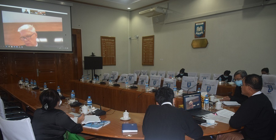 Receiving the Ambassador of Denmark H.E. Mr. John Nielsen by the Attorney General of the Union through Virtual Meeting