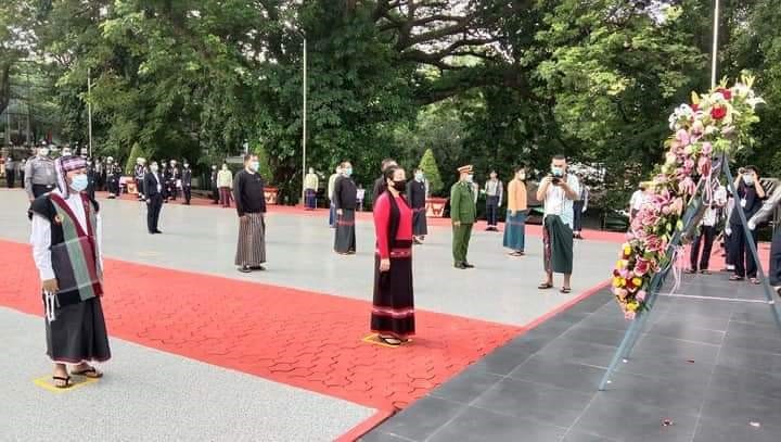 (၇၃)နှစ်မြောက် အာဇာနည်နေ့အခမ်းအနားတက်ရောက်ခြင်း