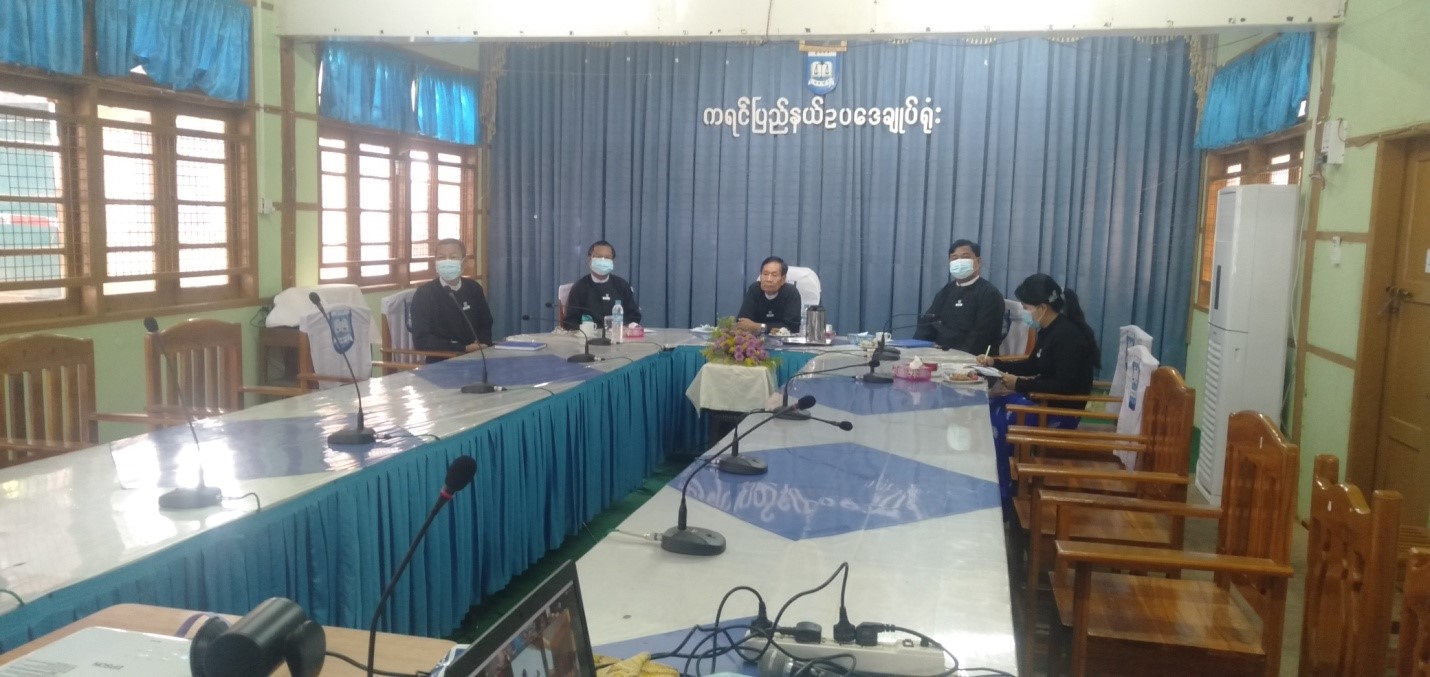 ပြည်ထောင်စုရှေ့နေချုပ်ရုံး၏ မဟာဗျူဟာစီမံကိန်း (၂၀၂၀-၂၀၂၄) မိတ်ဆက်ပွဲအခမ်းအနားတက်ရောက်