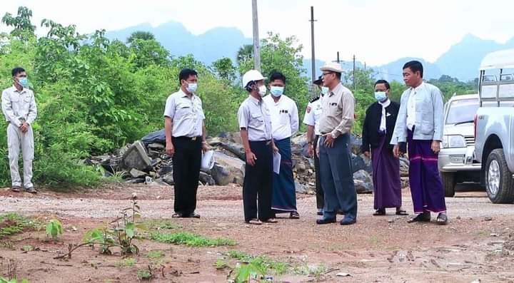 ဘားအံမြို့ရှောင် လမ်းဖောက်လုပ်နေမှုအခြေအနေများကို ကွင်းဆင်းကြည့်ရှုစစ်ဆေး