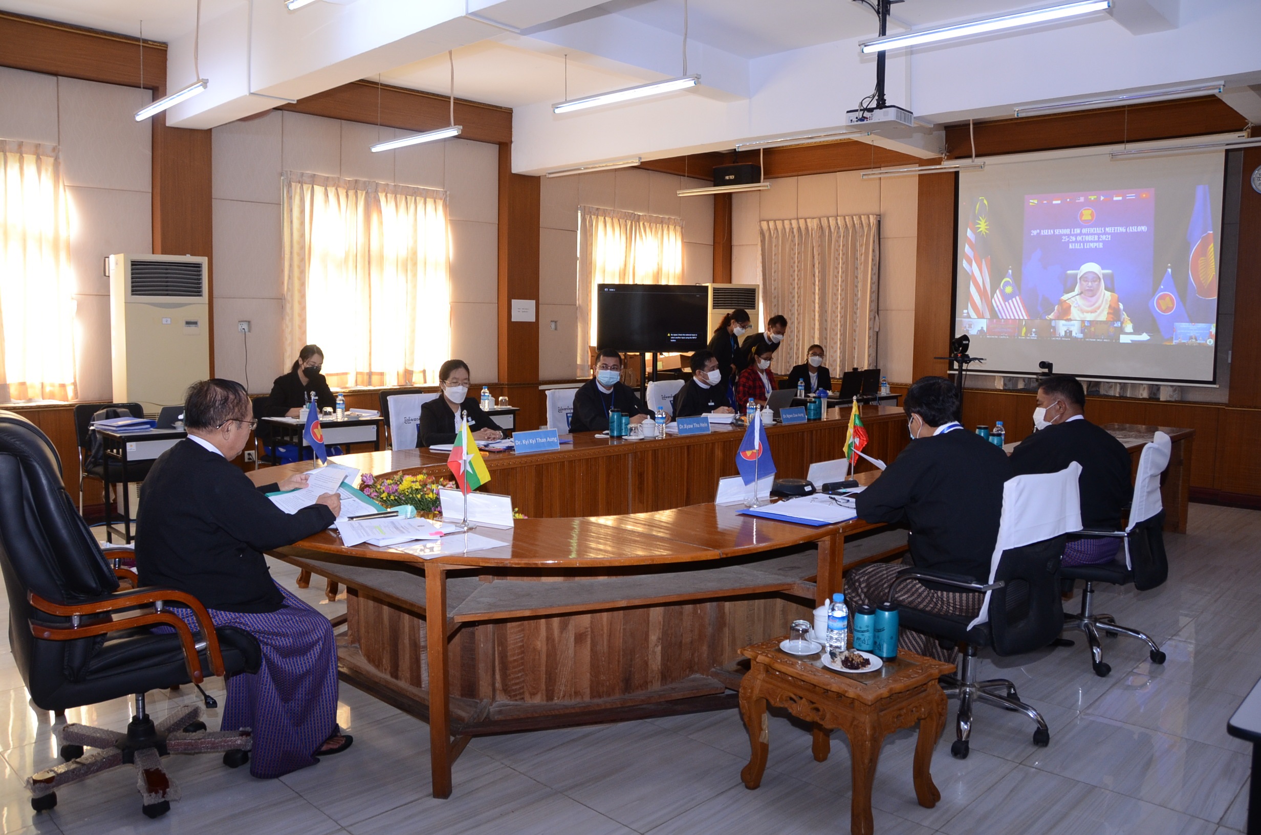 Holding the 20th ASEAN Senior Law Officals Meeting