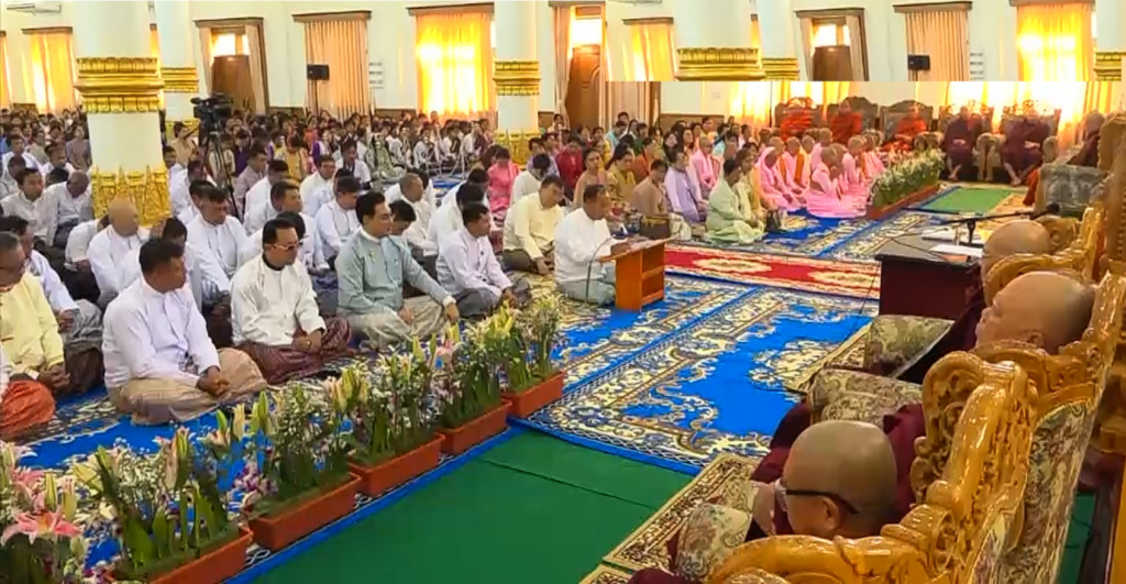 သာသနာ့ဗိမာန်တော် ရေစက်ချမင်္ဂလာအခမ်းအနားတက်ရောက်