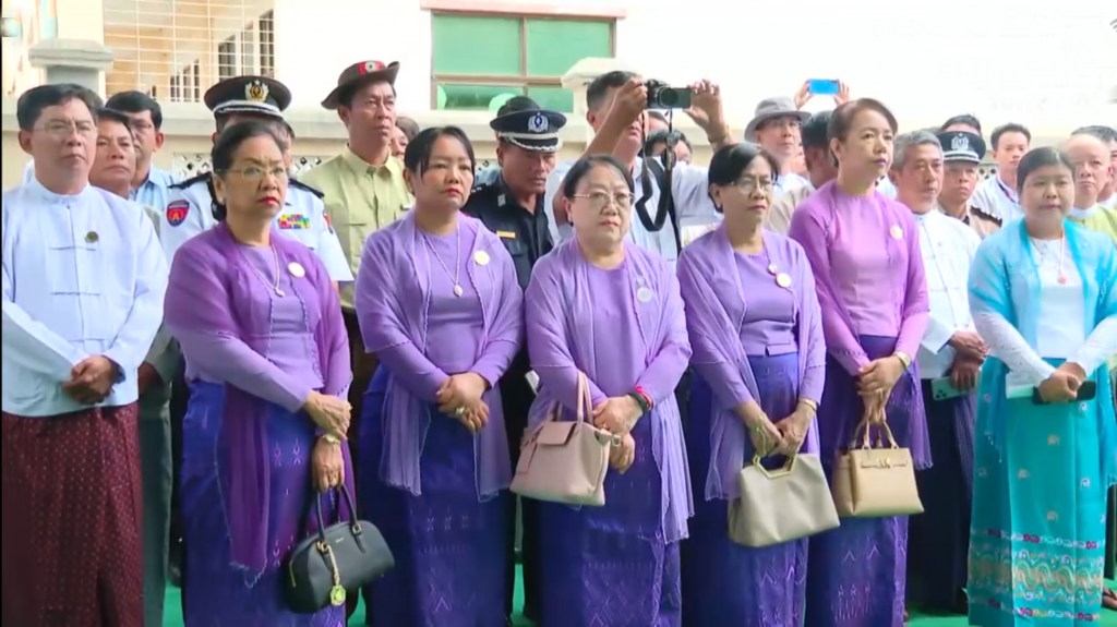 စာကြည့်တိုက်ဖွင့်လှစ်ပွဲနှင့် မူလတန်းကြိုကျောင်း ဖွင့်ပွဲအခမ်းအနားတက်ရောက်
