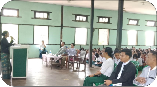 ပြည်ထောင်စုရွေးကောက်ပွဲ ကော်မရှင်ဥပဒေ အသိပညာပေး သင်တန်း ပို့ချခြင်း အခမ်းအနားတက်ရောက်
